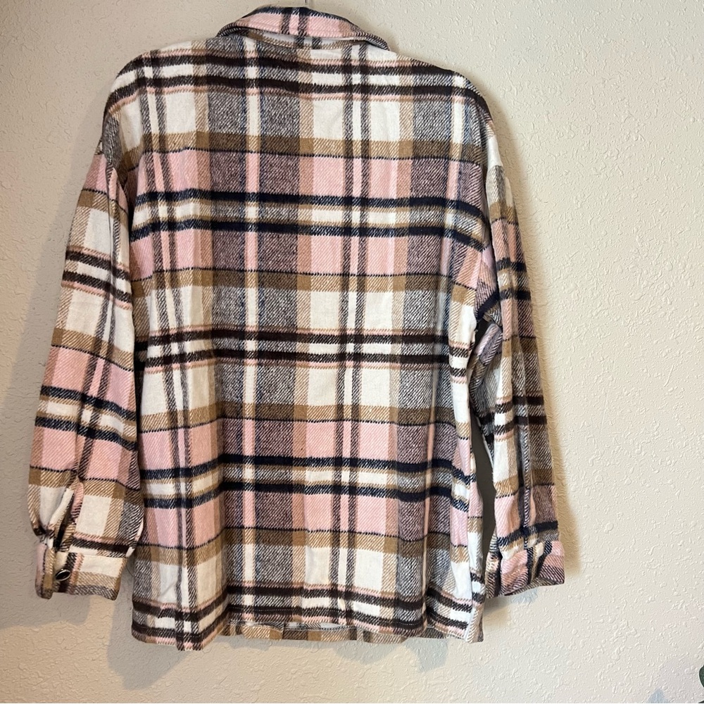 Pink Plaid Shacket - Picture 8 of 9